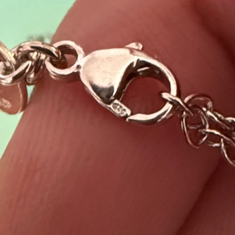 Tiffany & Co. Cupcake Charm Pendant Necklace on Tiffany Silk Cord 16-18”